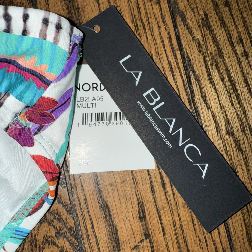La Blanca Womens Bikini Bottom Size 16 Florals Tropical Print‎ NWT Colorful